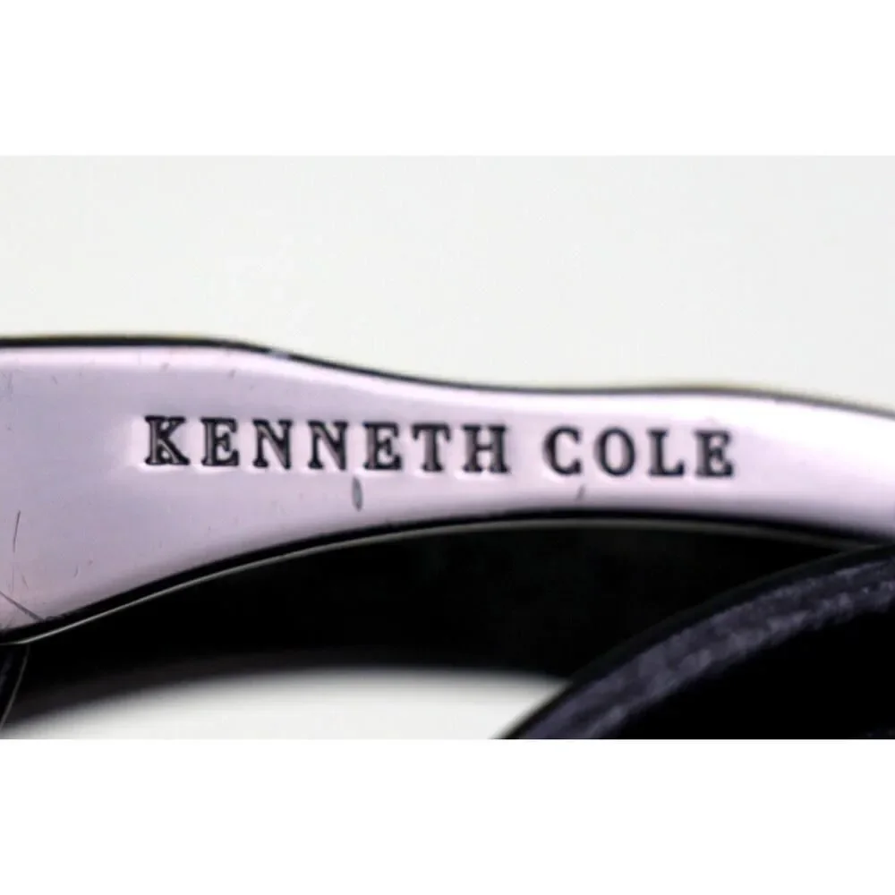 Kenneth Cole SADDLE BLACK REAL LEATHER 1.5